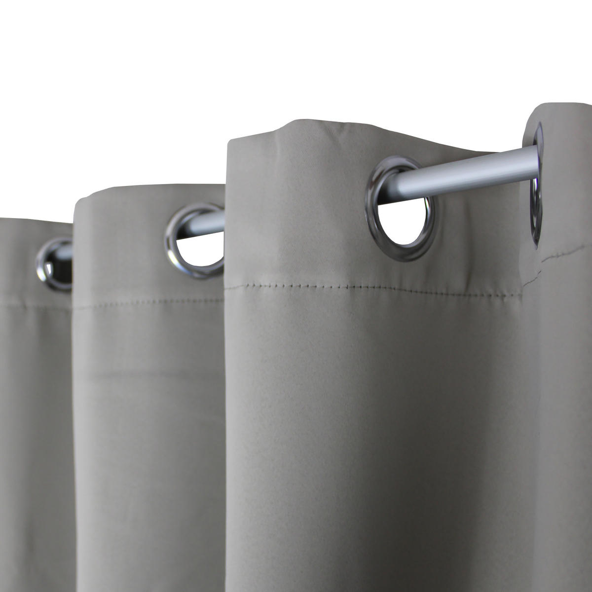 VERDUNKELUNGSVORHANG Ösen 140/175 cm Hell Taupe - Taupe, Textil (140/175cm) - TiborTex