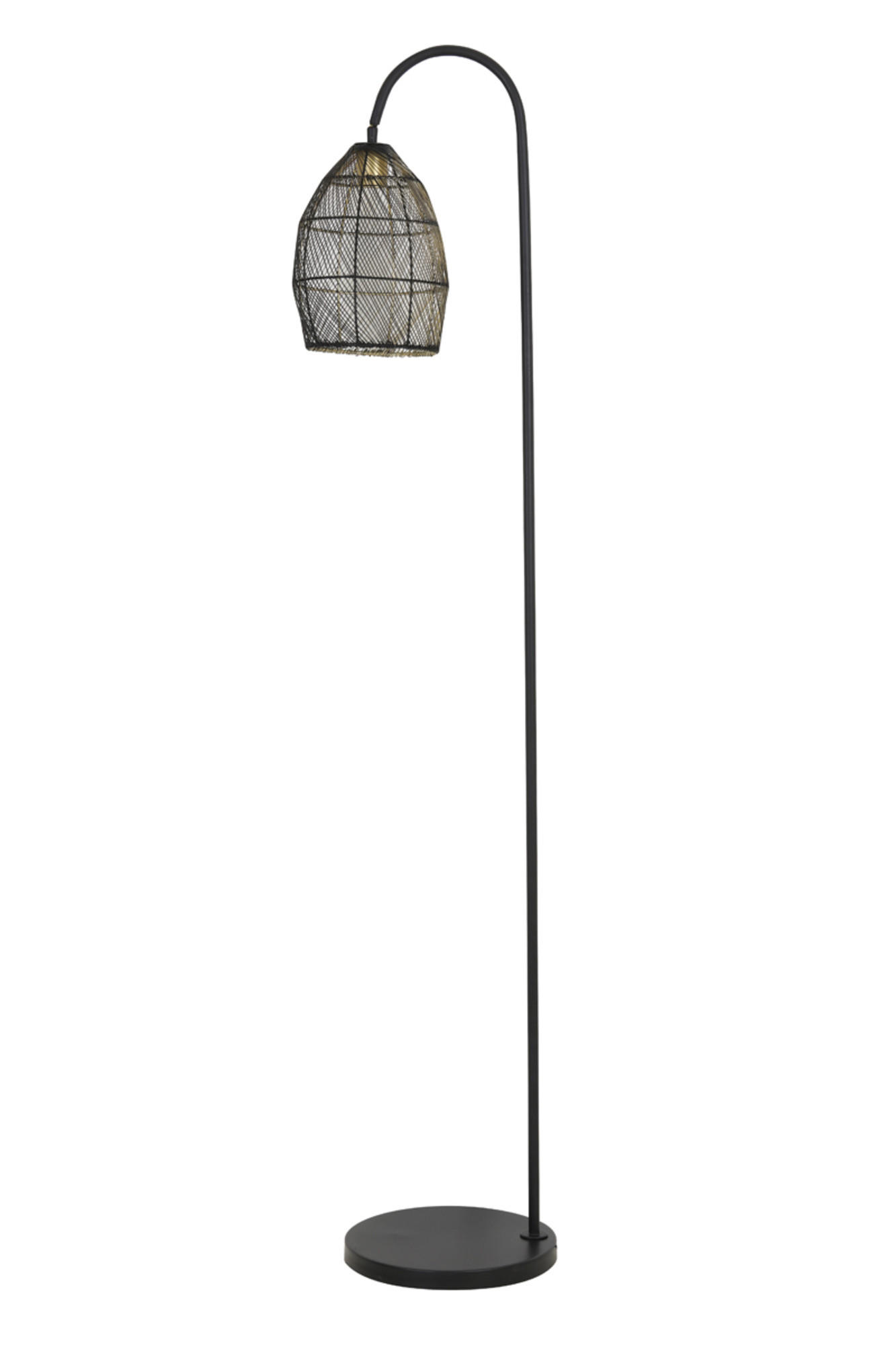 Light & Living Stehleuchte Schwarz 30.5x172x34 cm