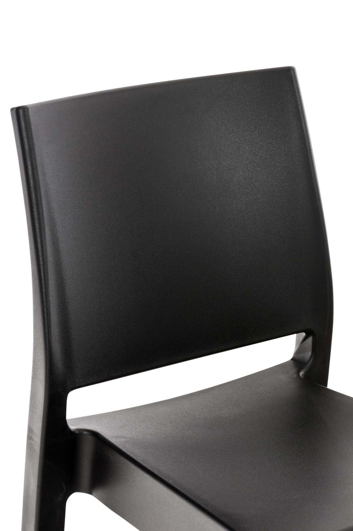 BARHOCKER 4er Set Maybrit schwarz - Schwarz, Kunststoff/Textil (45/105/51cm) - TPFLiving