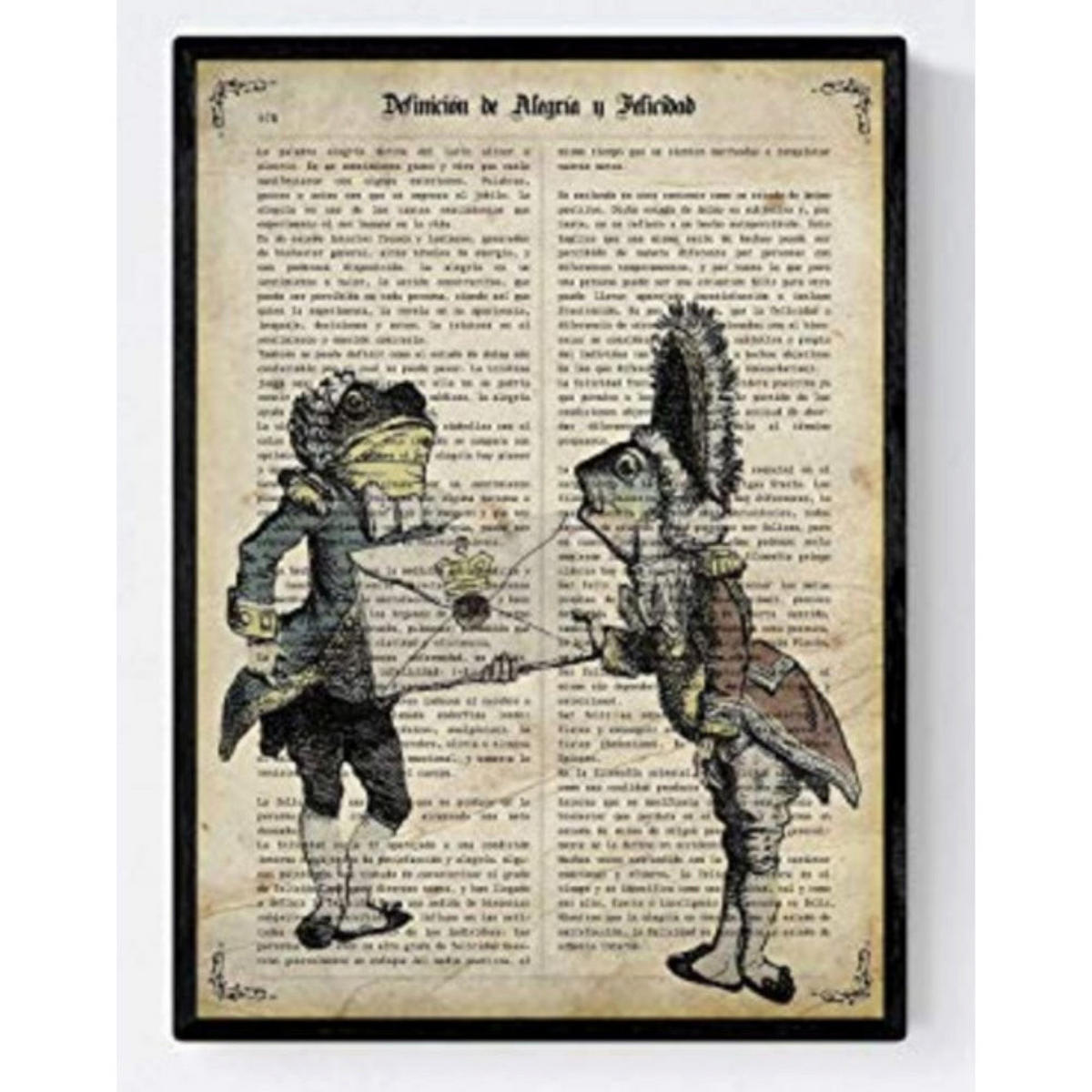 POSTER Frösche Und Alicia A4 Rahmenlos - Klar, Papier (29.7/5/21cm) - Nacnic