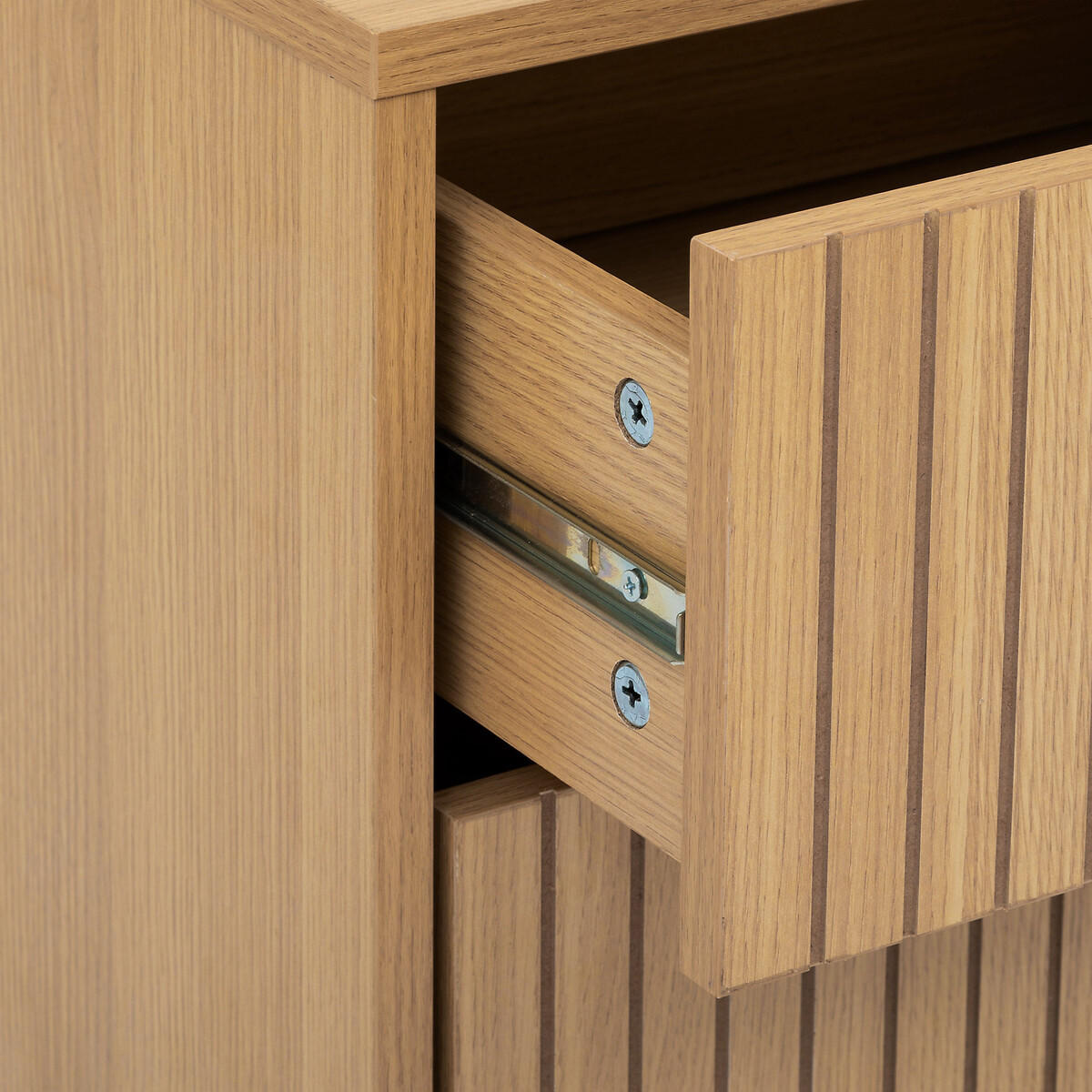 NACHTTISCH mit zwei Schubladen Tasso 40/40/52,5 cm - Braun, Holzwerkstoff (40/52.5/40cm) - 5five Simply Smart