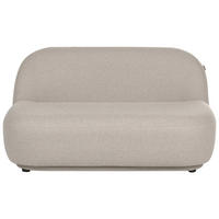 2-SITZER-SOFA Stoff Beige Lovberg - Beige, Textil (138/74/80cm) - Beliani