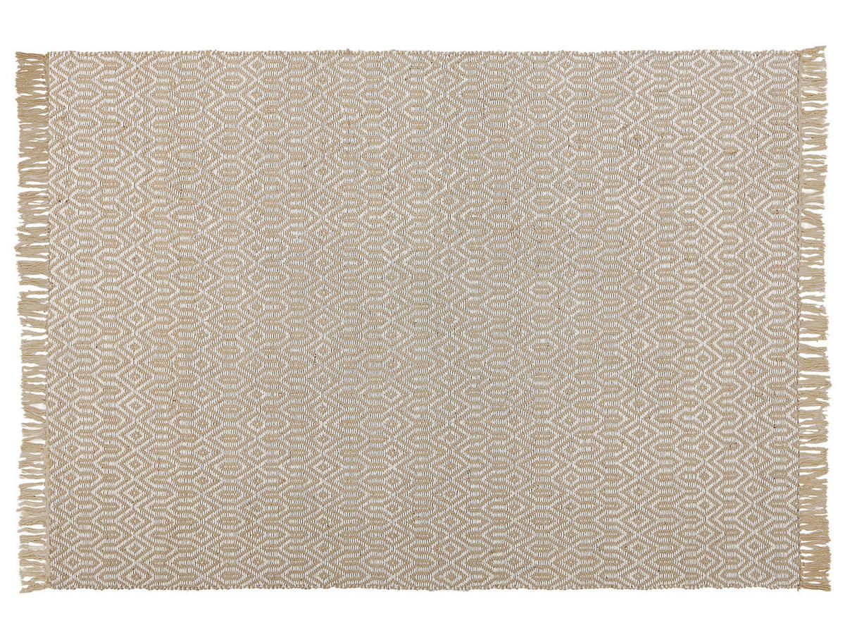 KURZFLOR-TEPPICH Pozanti 200/140 cm - Beige, Naturmaterialen (140/200cm) - Beliani