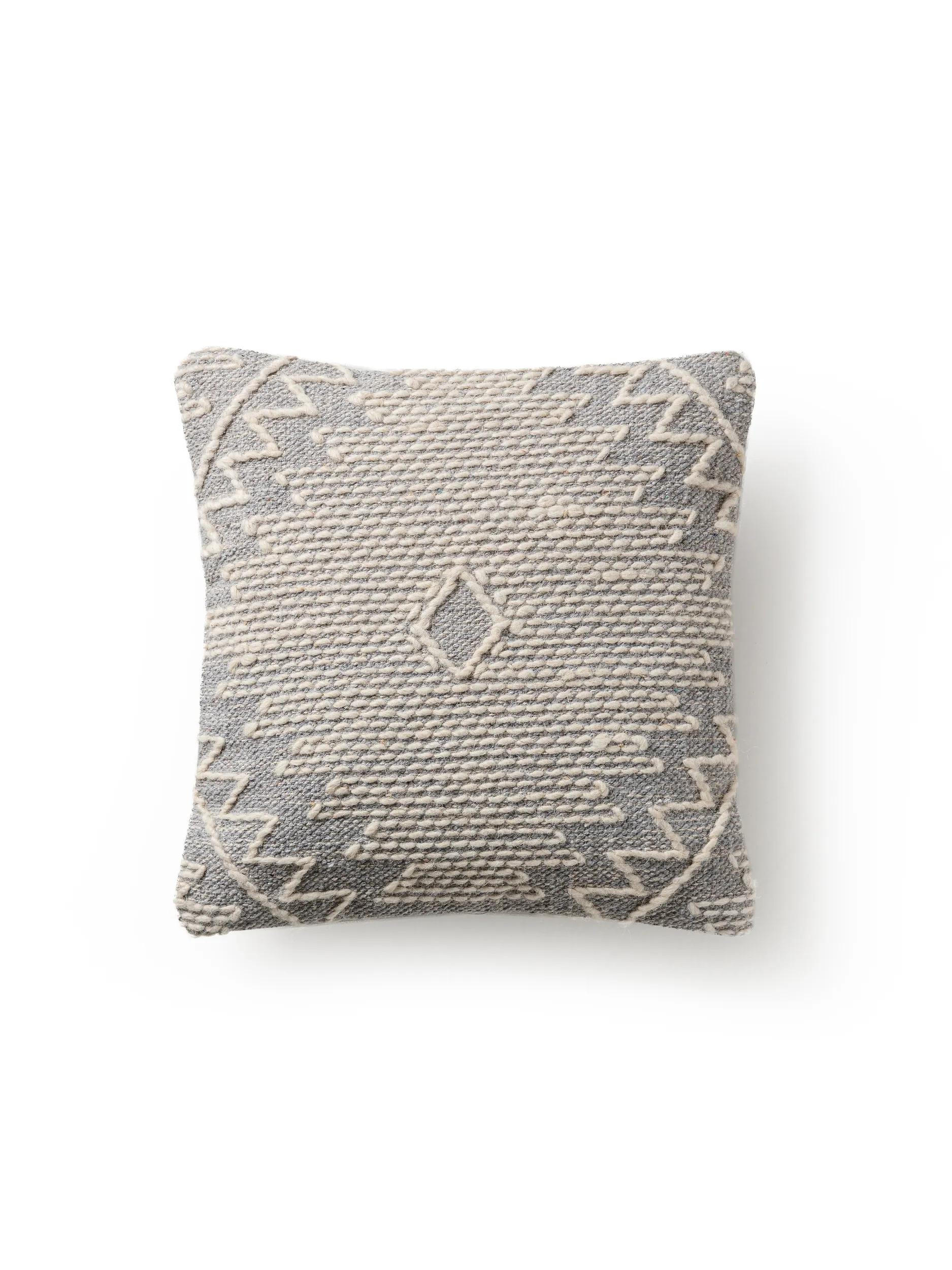 KISSENBEZUG Sydney Hellgrau 45x45 cm - Hellgrau, Textil (45/45cm) - benuta Pure