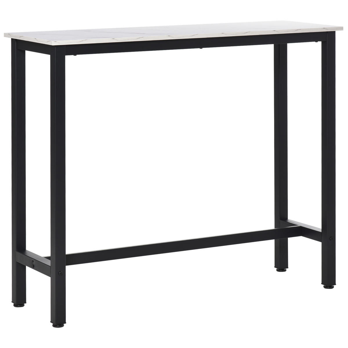 BARTISCH Weißer Marmoreffekt, Schwarz 1 Stück - Weiß, Kunststoff (120/40/100cm) - GiPP