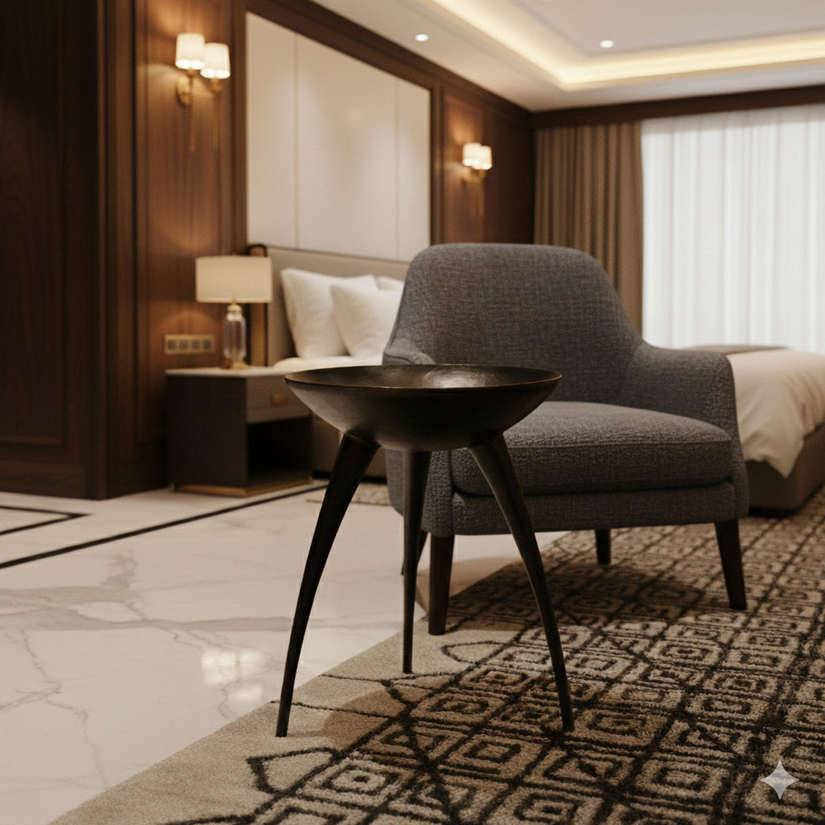 COUCHTISCH Elda Metall 38 cm / 38 cm Metalfarbig - Chromfarben, Metall (38/38/55cm)