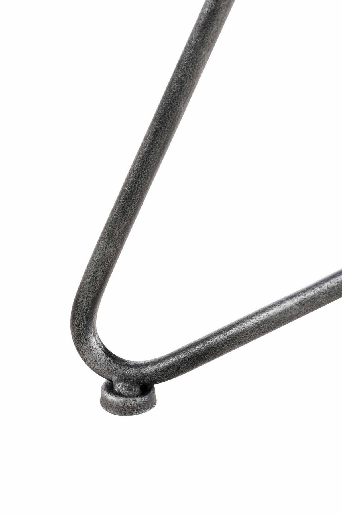BARHOCKER Kalie, Holzsitz, Gestell Metall Silber - Silberfarben, Holz (43/82/43cm) - TPFLiving