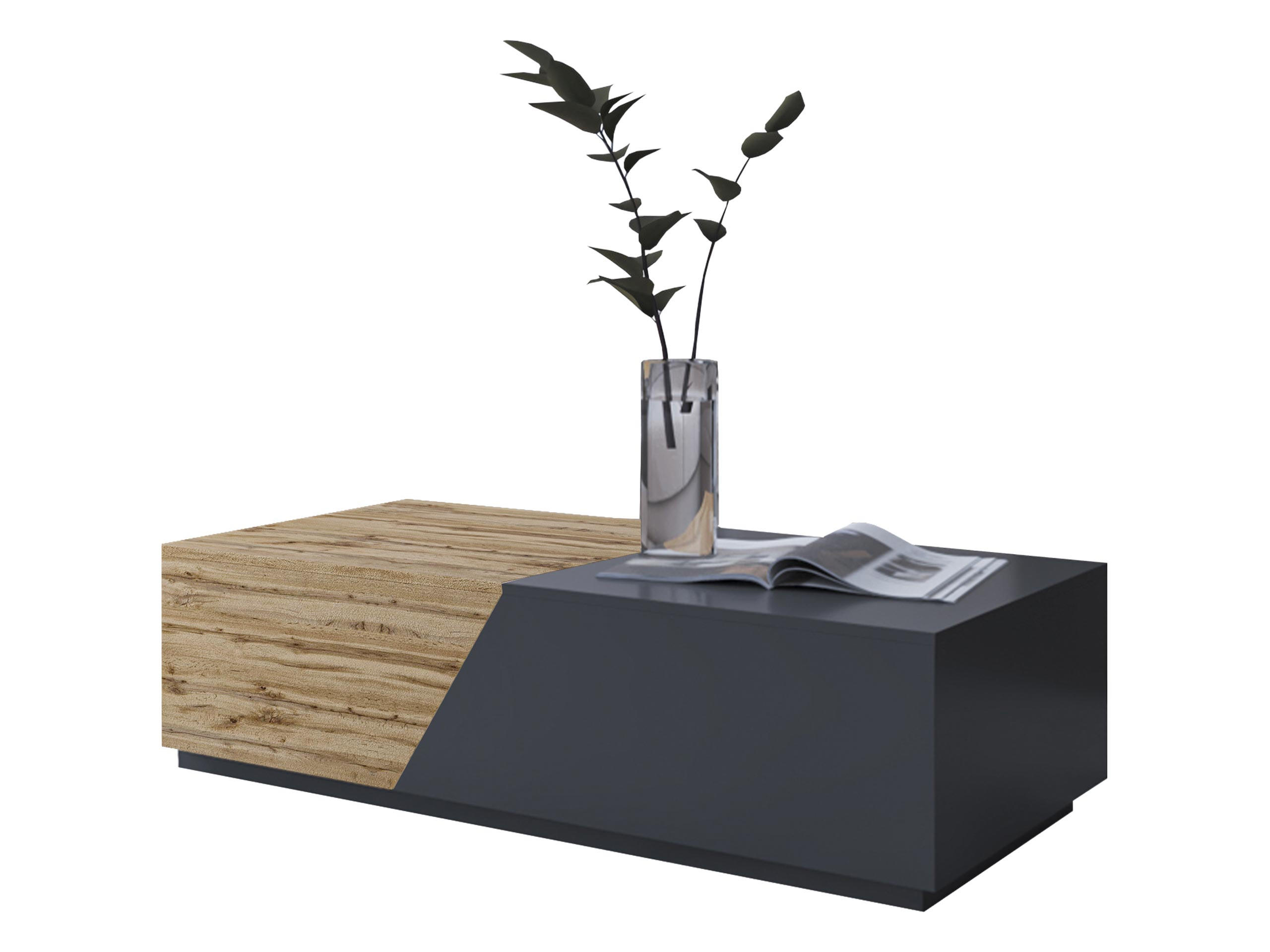 COUCHTISCH Ceelias - Anthrazit, Holzwerkstoff (60/124/42cm) - MIRJAN24