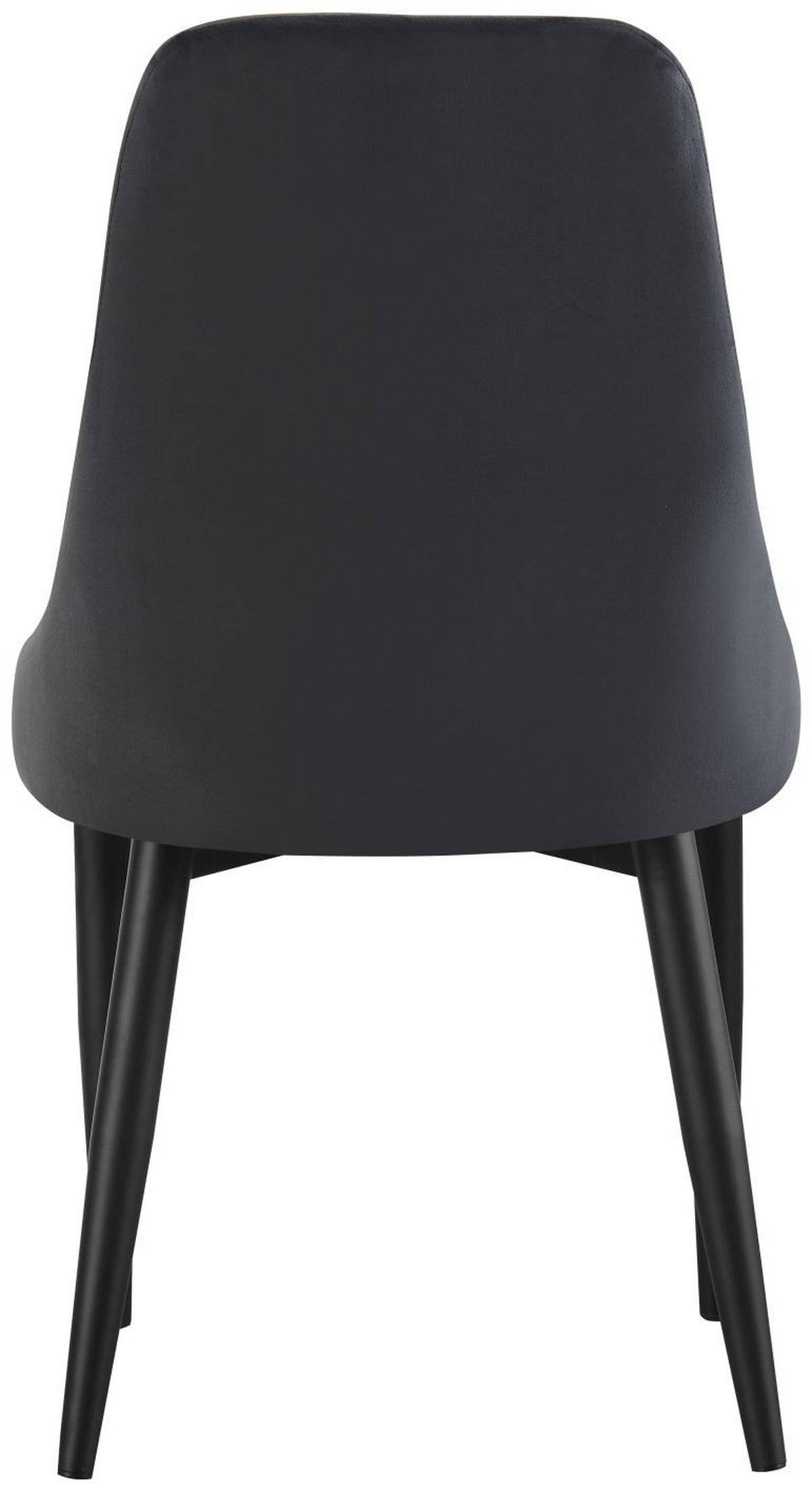 STUHL Claudia anthrazit 2er Set - Anthrazit/Schwarz, Textil/Metall (44/88/58cm) - Xonox