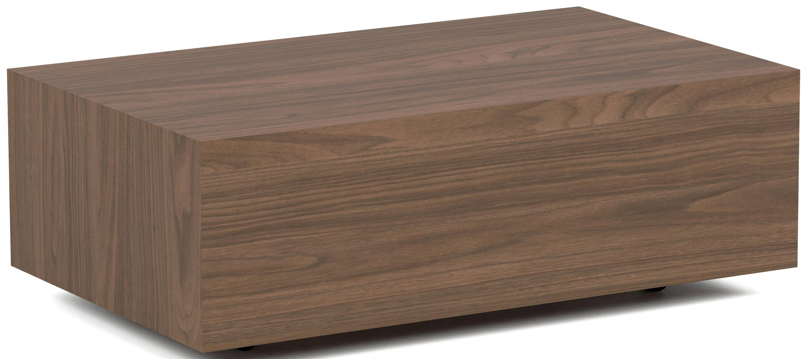 WFL Group Couchtisch Walnuss 90x28x55 cm