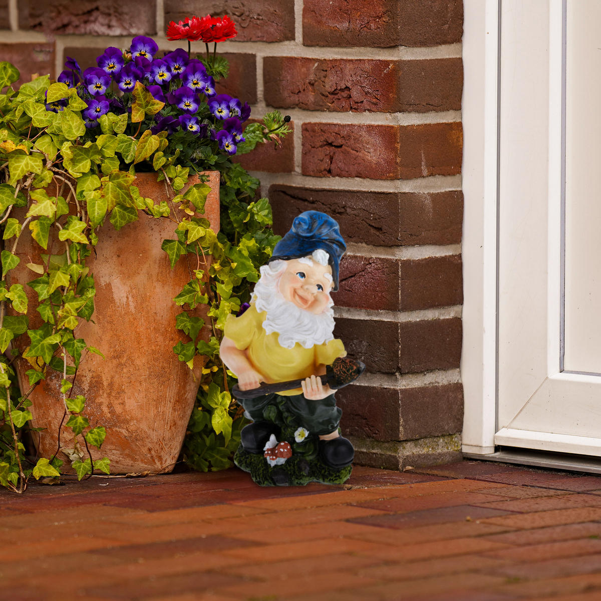 GARTENZWERG - Multicolor, Kunststoff (17/32/15cm) - Relaxdays