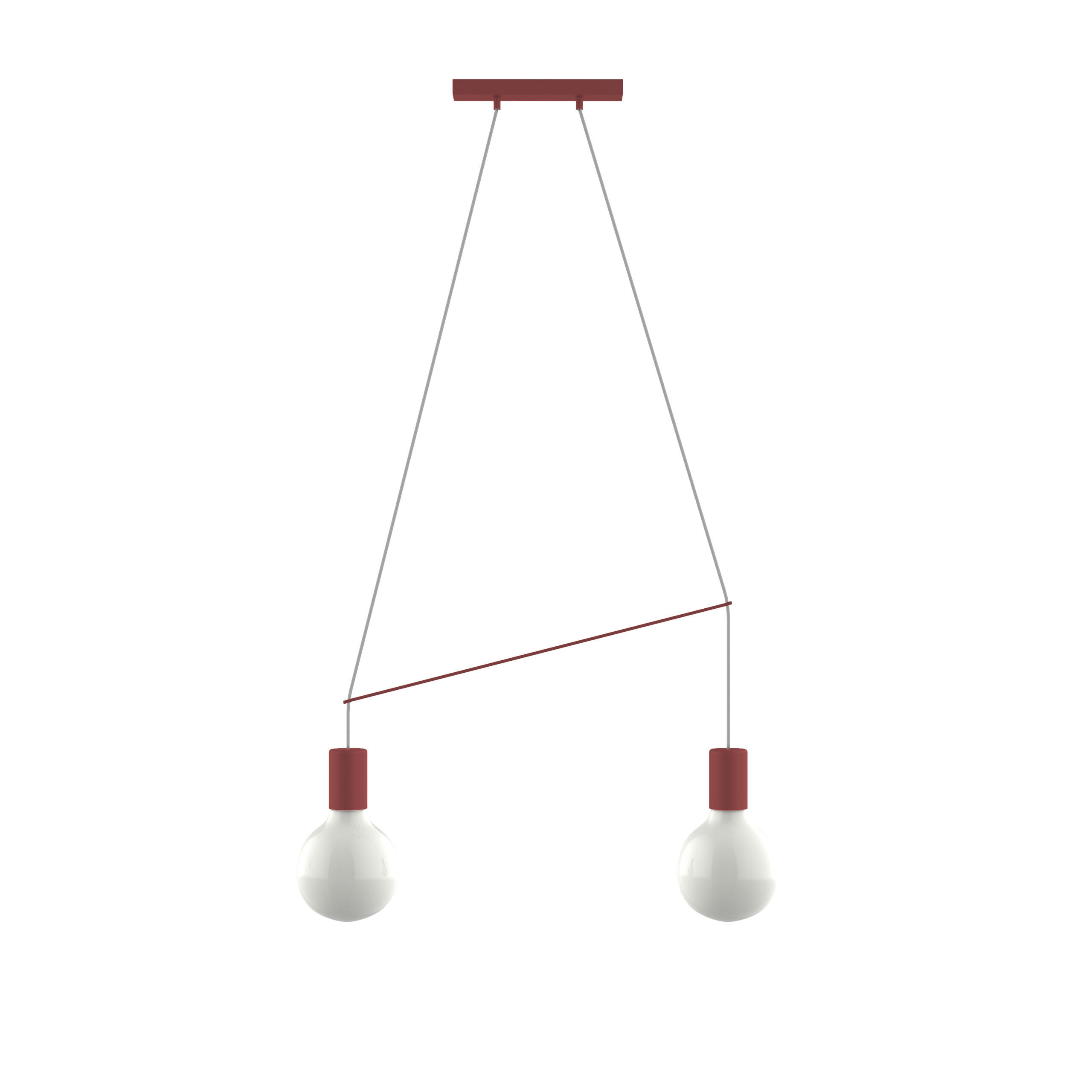 HÄNGELEUCHTE - Rot, Metall (4/12/6cm) - Lumicom