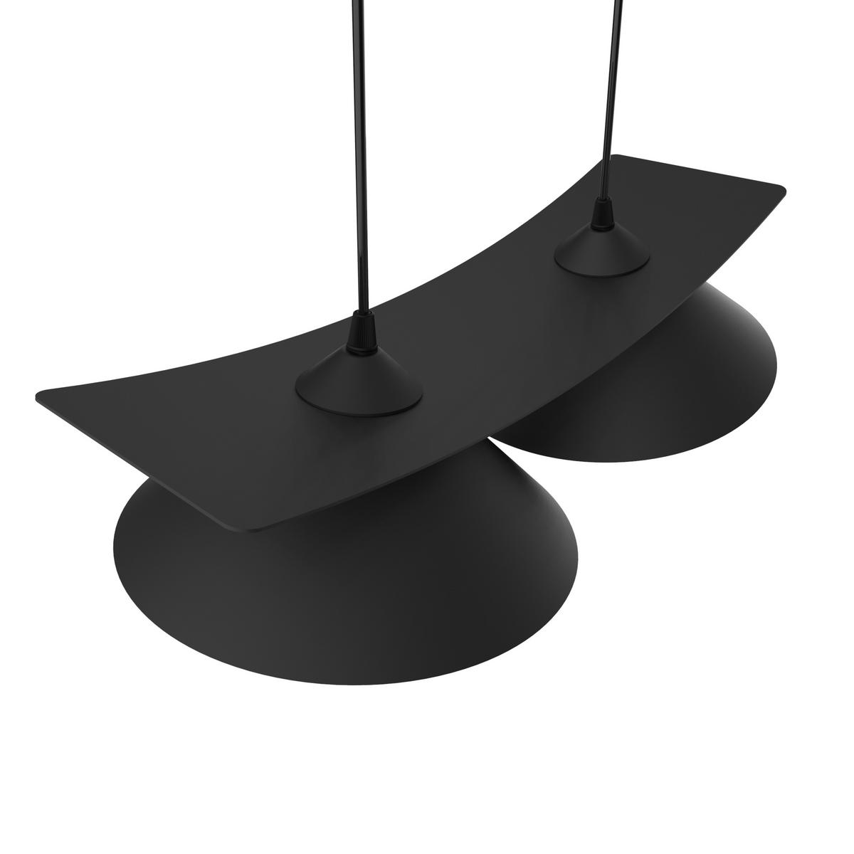 HÄNGELEUCHTE - Schwarz, Metall (25/50/16cm) - Lumicom