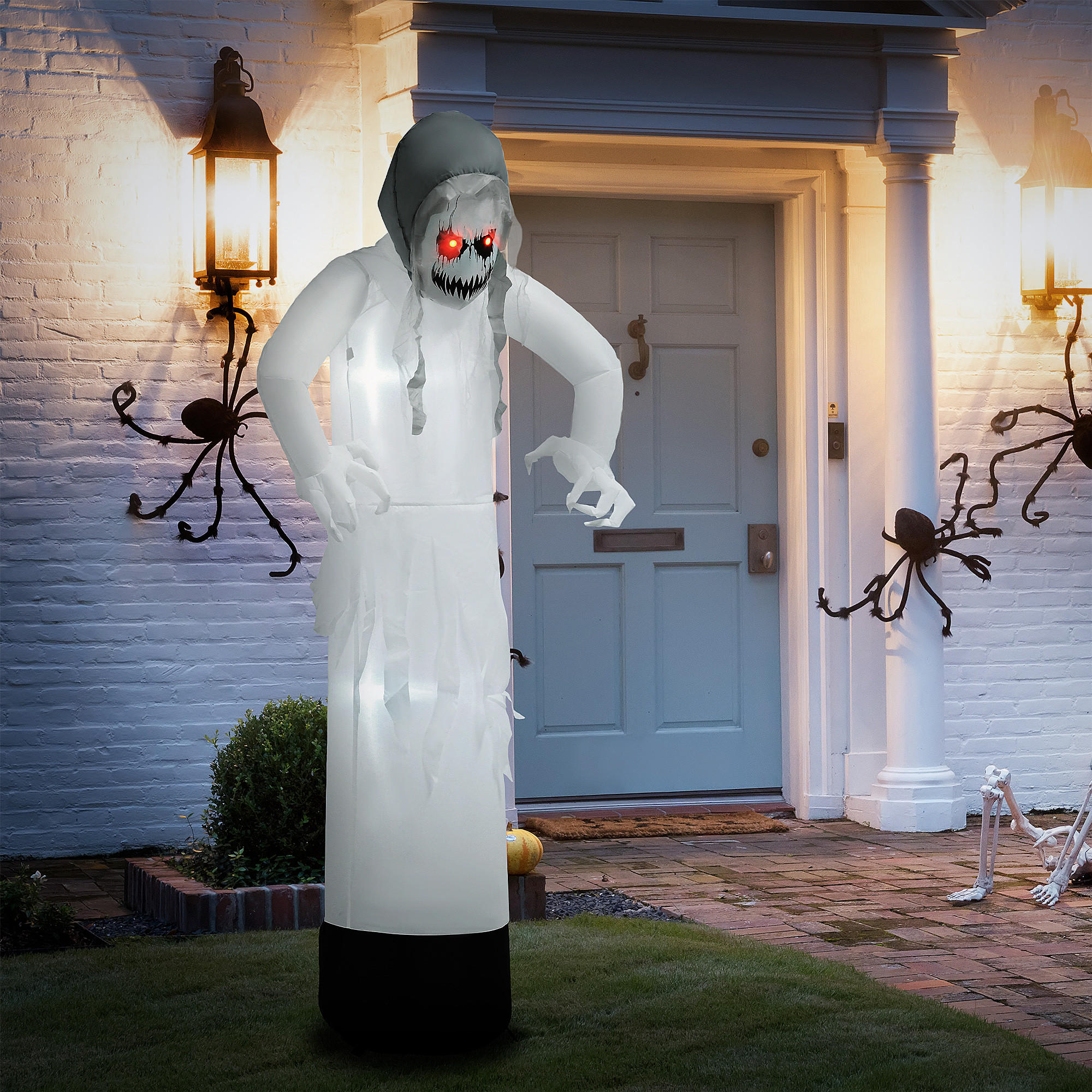 AUFBLASBARE Halloween Ghost - Weiß, Kunststoff (47/180/77cm) - Outsunny