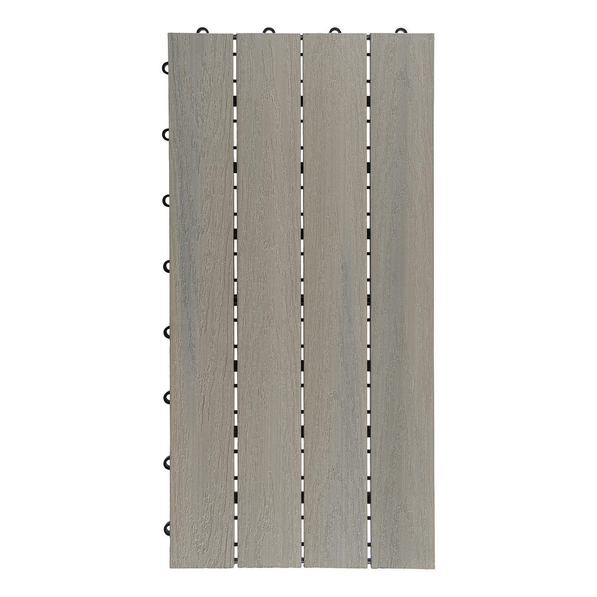 TERRASSENFLIESE - 6er-Set - Grau, Kunststoff (30/60/2.4cm) - home24