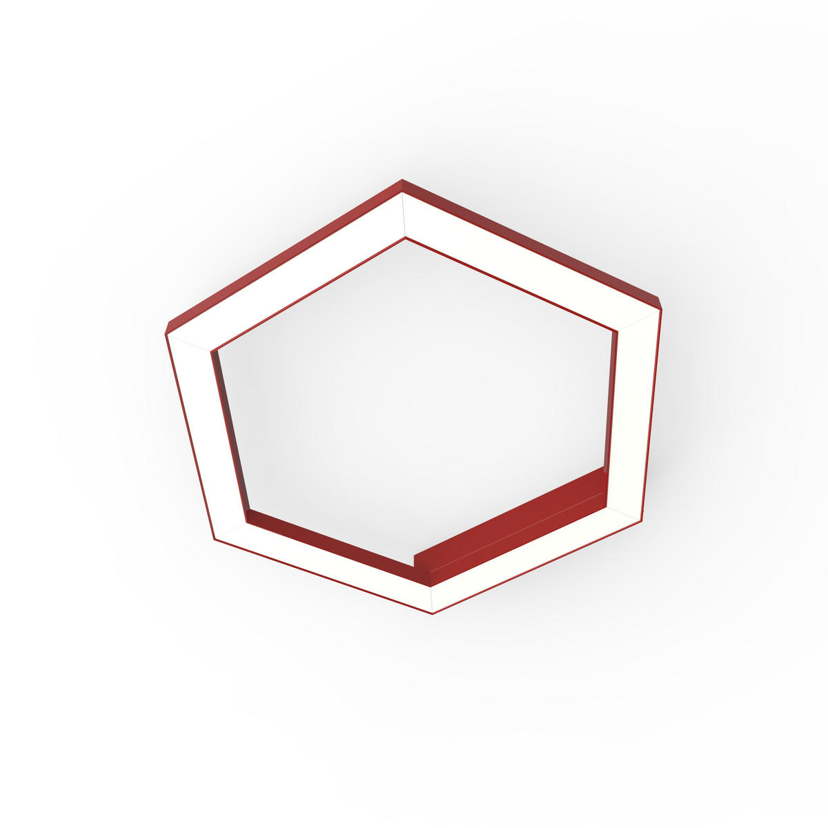 LED-DECKENLEUCHTE - Rot, Metall (1.6/3/40cm) - Lumicom