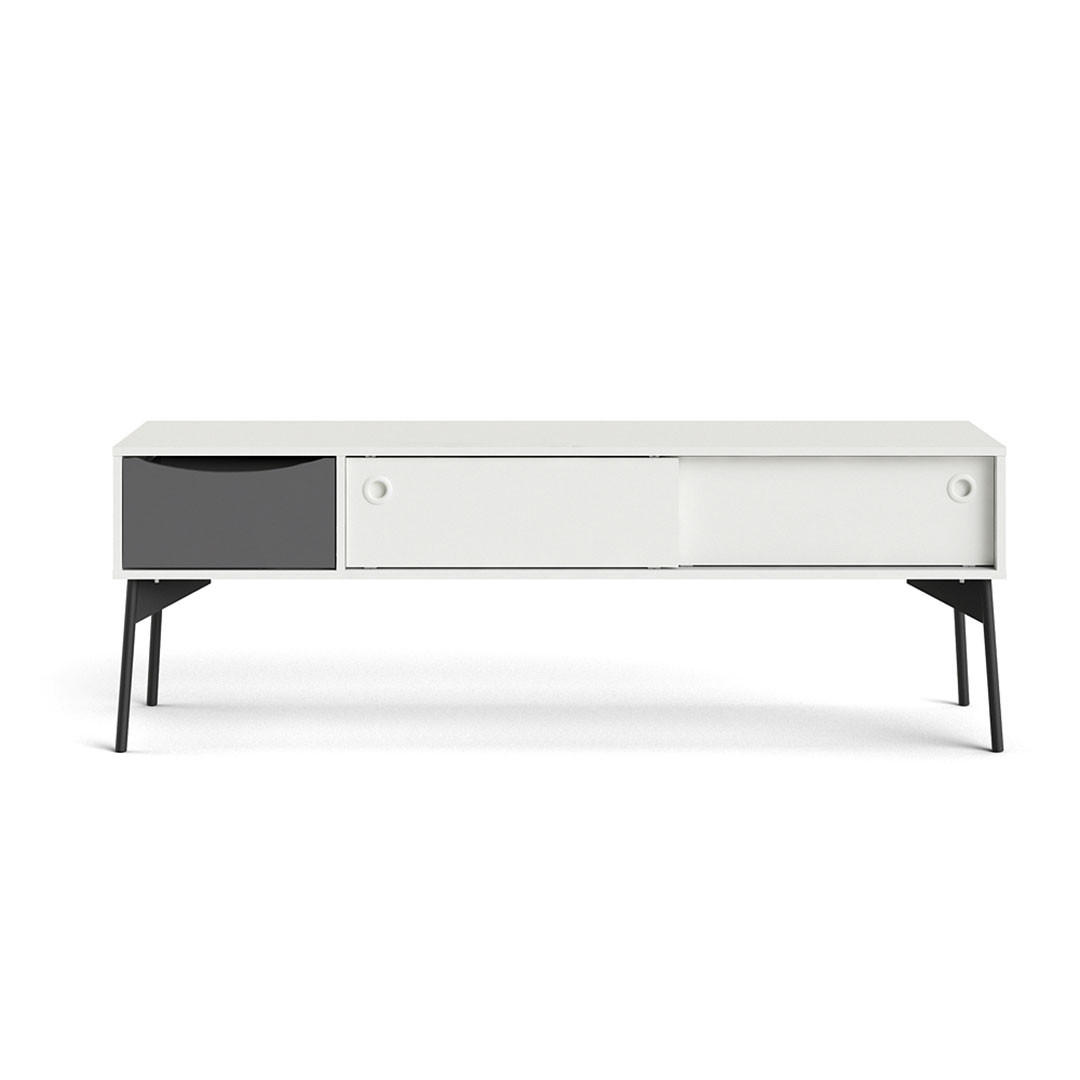 TV-ELEMENT weiß - Weiß, Holzwerkstoff (154/53/39cm) - ebuy24