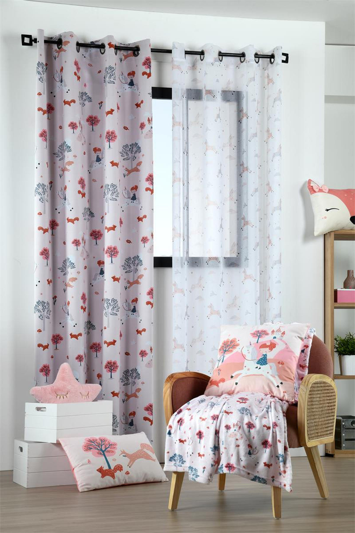 KINDERZIMMERKISSEN Cyrielle 50/30 cm - Rosa, Textil (30/50cm) - STOF