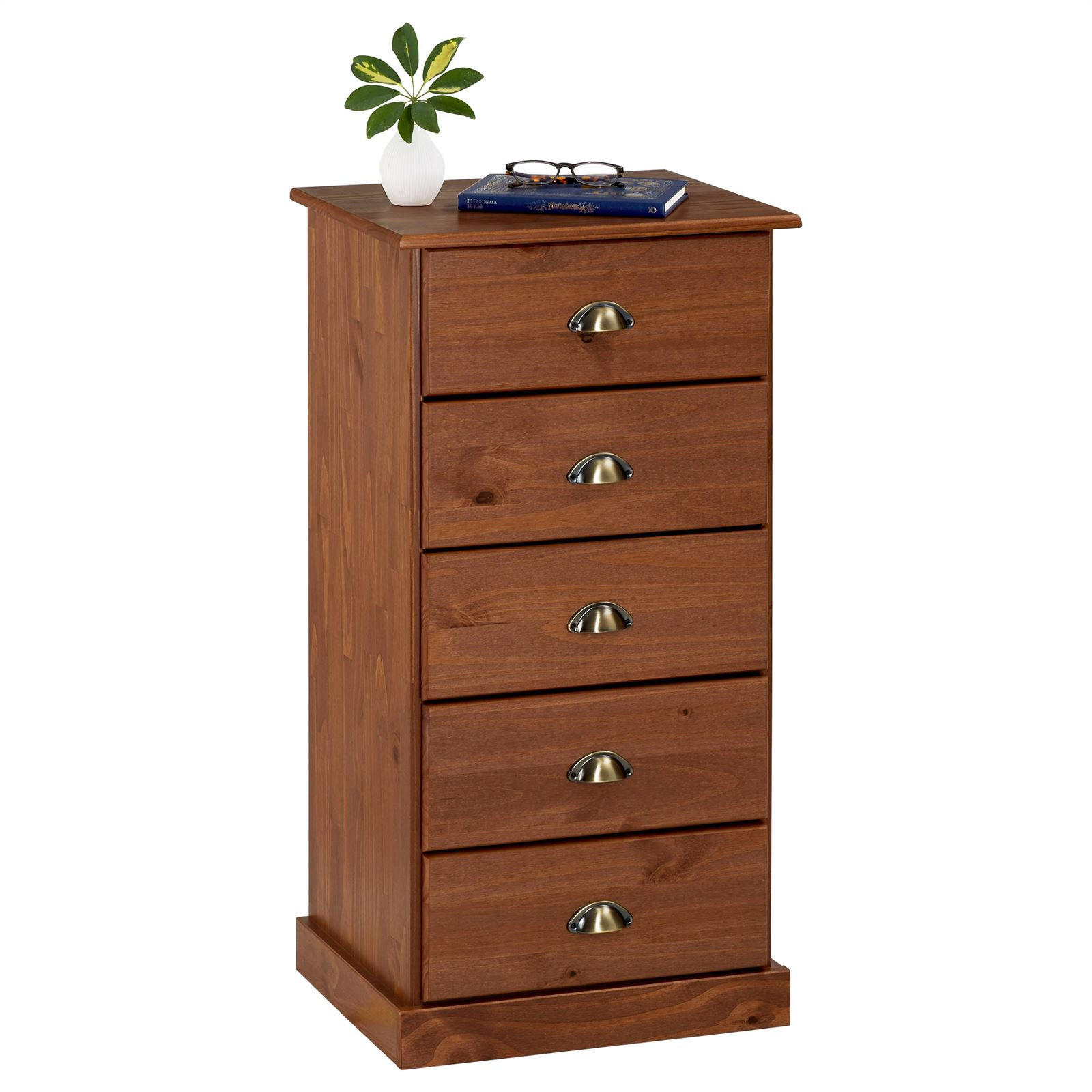 KOMMODE PARIS - Kastanienfarben, Holz (48/95/39cm) - IDIMEX
