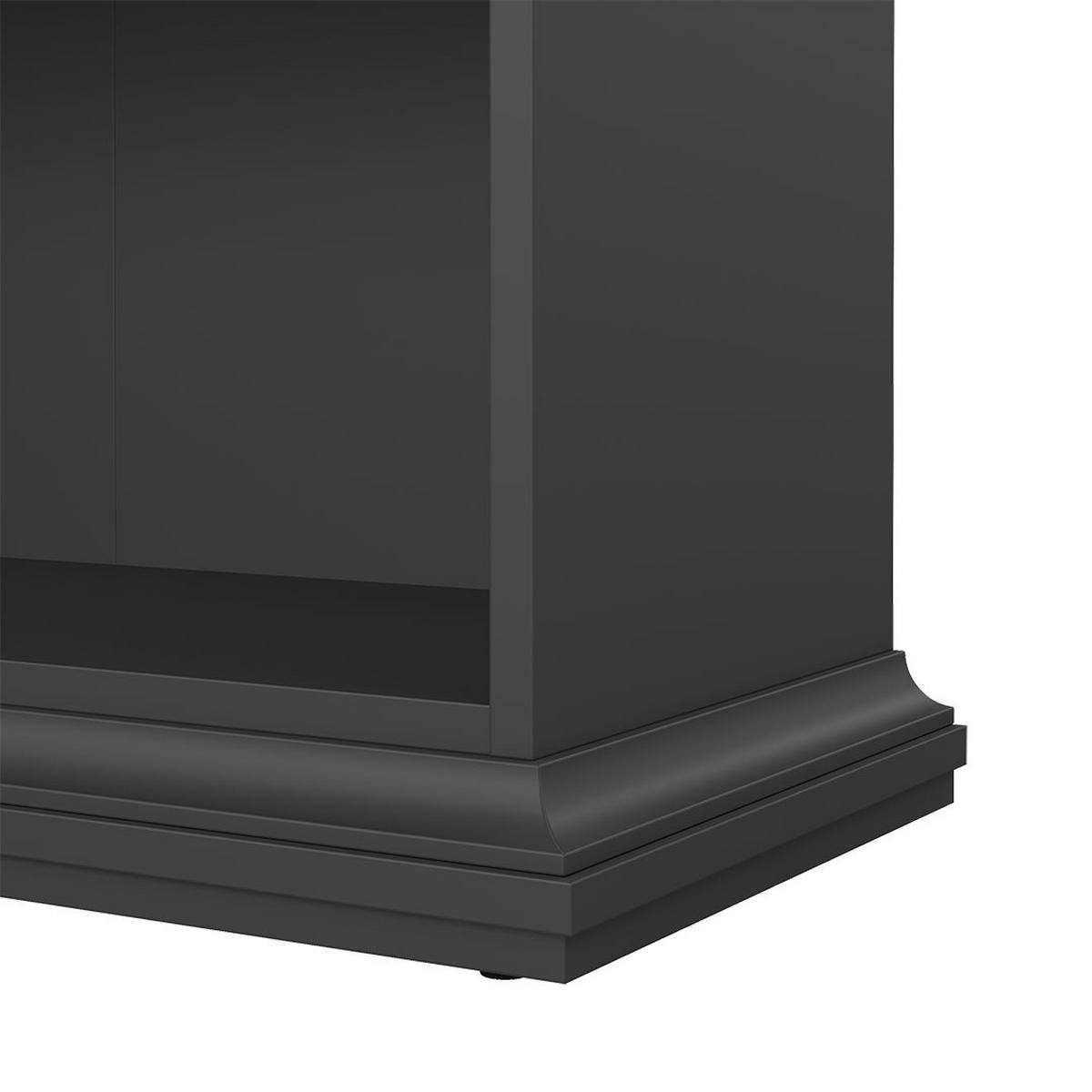 REGAL Venedig Grau 96/37/126 cm - Grau, Holzwerkstoff (96/126/37cm) - ebuy24
