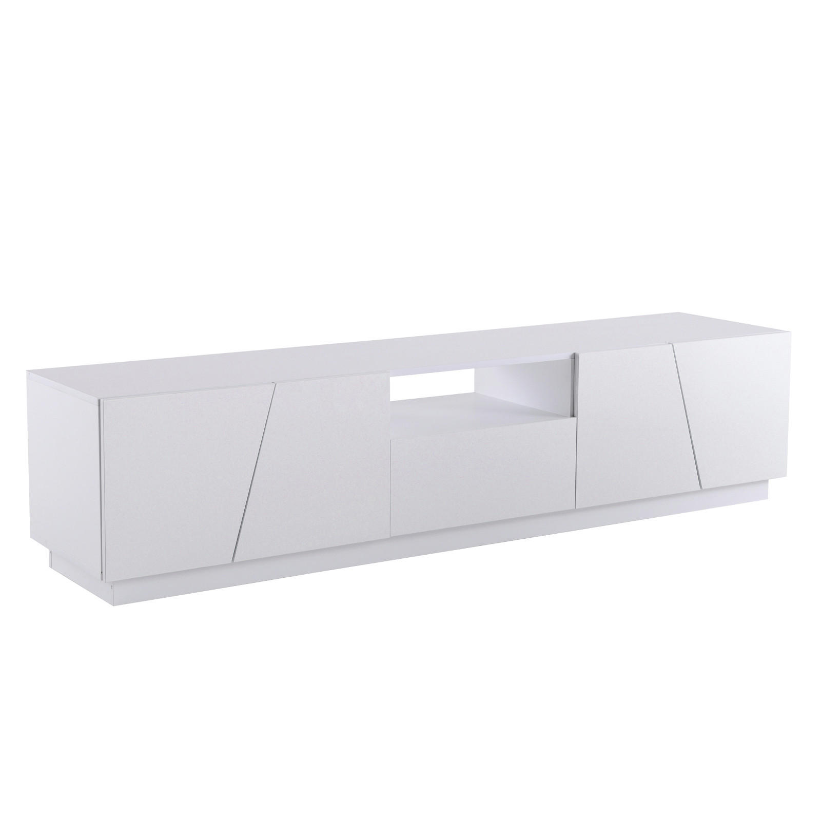 TV-SCHRANK Lowboard 170 cm Patchwork Design - Weiß, Holz (170/42/37cm) - Fortuna Lai