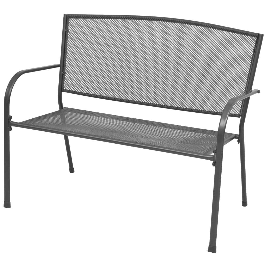 furnicato Gartenbank Anthrazit 108x88x60 cm