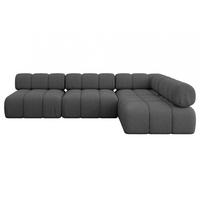 ECKSOFA modulares Sofa Samaro-L2 - 285x190x70 cm Grau Bouclé - Grau, Holzwerkstoff/Textil (285/190cm) - ALTDECOR