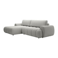 ECKSOFA mit Schlaffunktion - Ecke links - Stoff - Hellgrau - FRIDORA - Hellgrau, Textil (272/168cm) - Vente-Unique