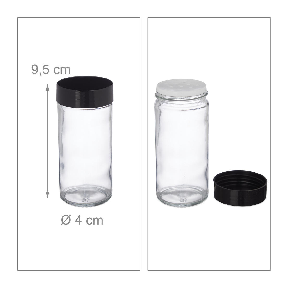 GEWÜRZREGAL - Hellbraun, Glas/Holz (26/27/6.5cm) - Relaxdays