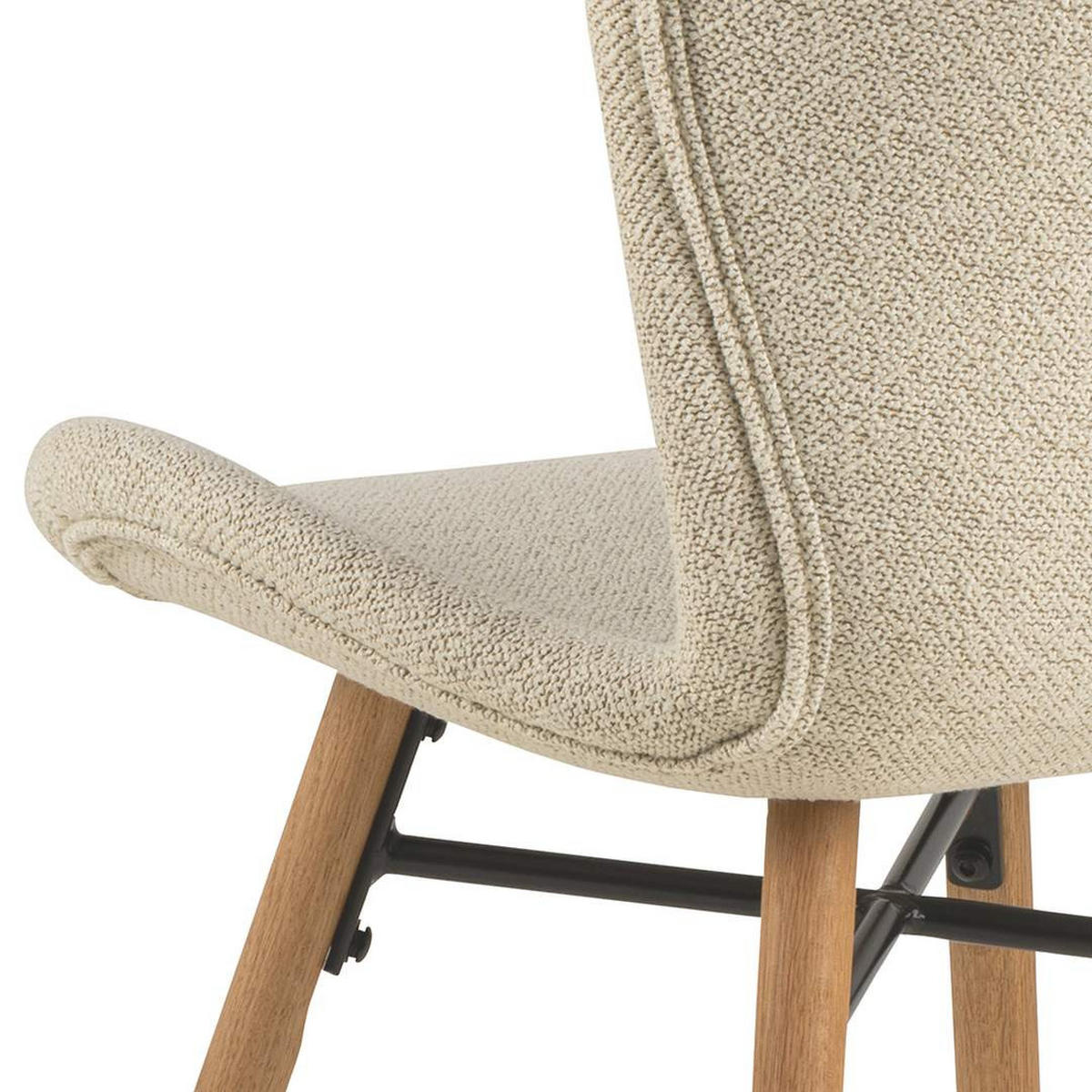 ESSZIMMERSTUHL, BatildaA, Stühle Beige, Stoff, 47 x 53 x 83 cm, 2-teilig - Beige, Textil (47/83/53cm) - ebuy24