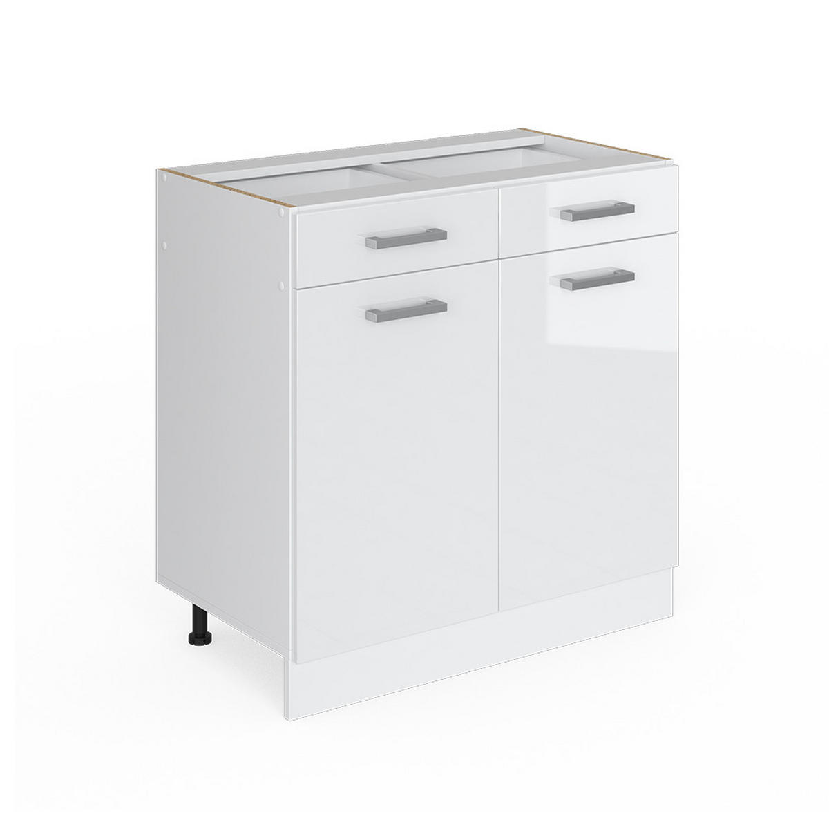 KUCHYŇSKÁ DVÍŘKA R-Line Bílá vysoký lesk - vysoce lesklá bílá, kompozitní dřevo (79.2/70.8/1.6cm) - Vicco