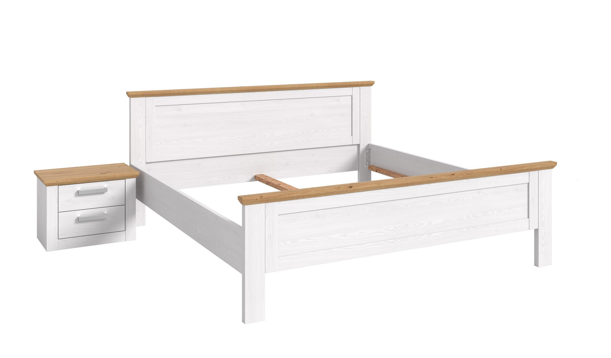 BETTANLAGE VERONA (B/H/T: ca. 245/90/209 cm) in Sibiu Lärche Nachbildung/Sibiu Lärche Nachbildung - Lärchefarben, Holzwerkstoff - Homes & Jones