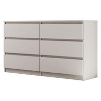 KOMMODE Lemon mit 6 Schubladen, 140 cm, Kaschmir - Kaschmir, Holzwerkstoff (140/78/39cm) - Beautysofa