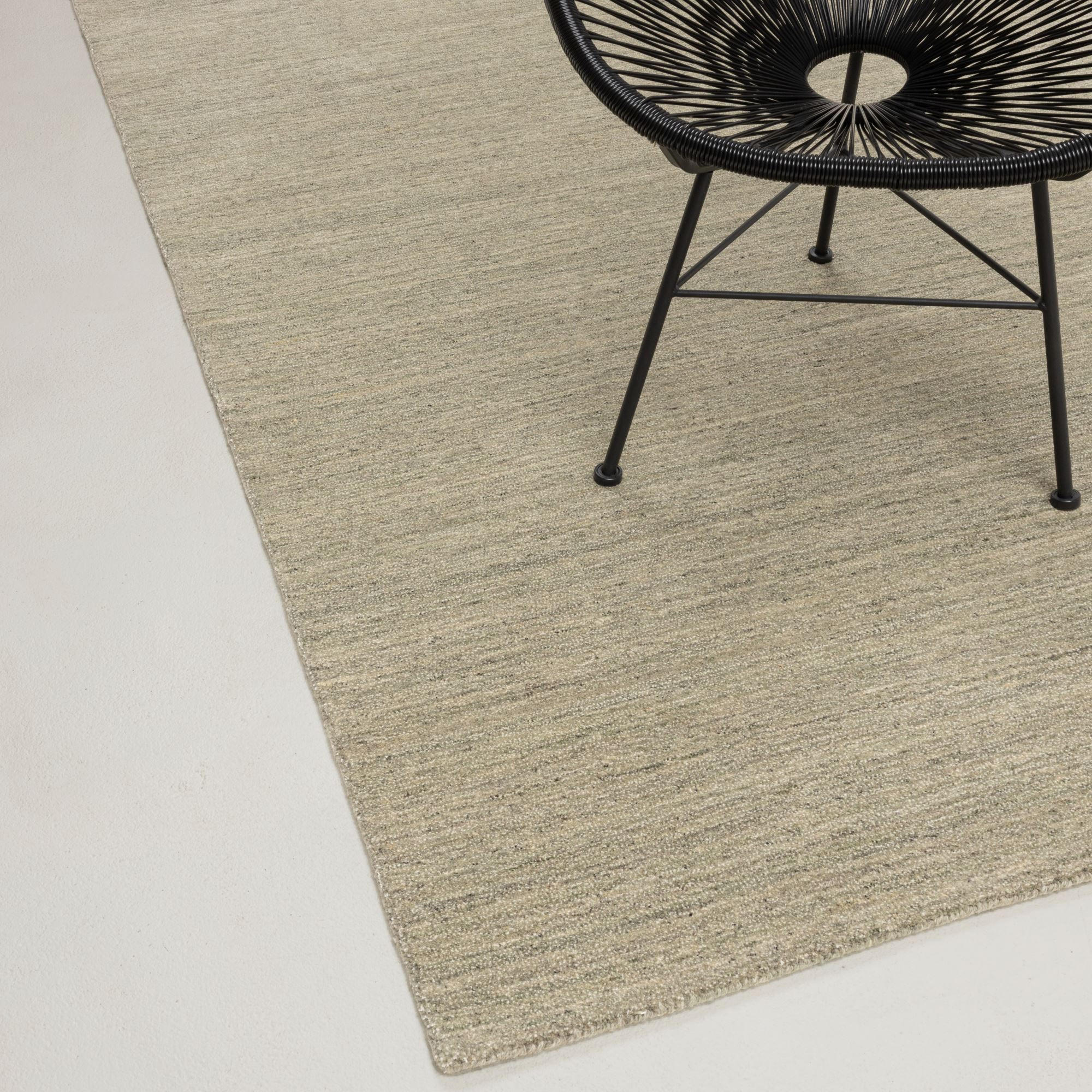HANDWEBTEPPICH mit Seidenglanz, pflegeleicht, robust 170x240 cm - Grün, Textil (170/240cm) - Rug and Roll