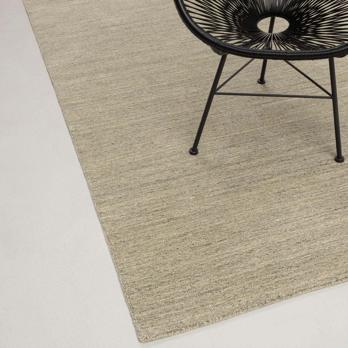 HANDWEBTEPPICH mit Seidenglanz, pflegeleicht, robust 70x140 cm - Grün, Textil (70/140cm) - Rug and Roll