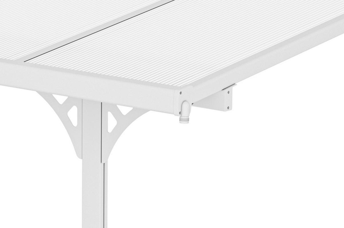 PERGOLA / CARPORT Kleo Weiß 3m x 3m - Weiß, Metall (313/270/300cm) - Cazeboo