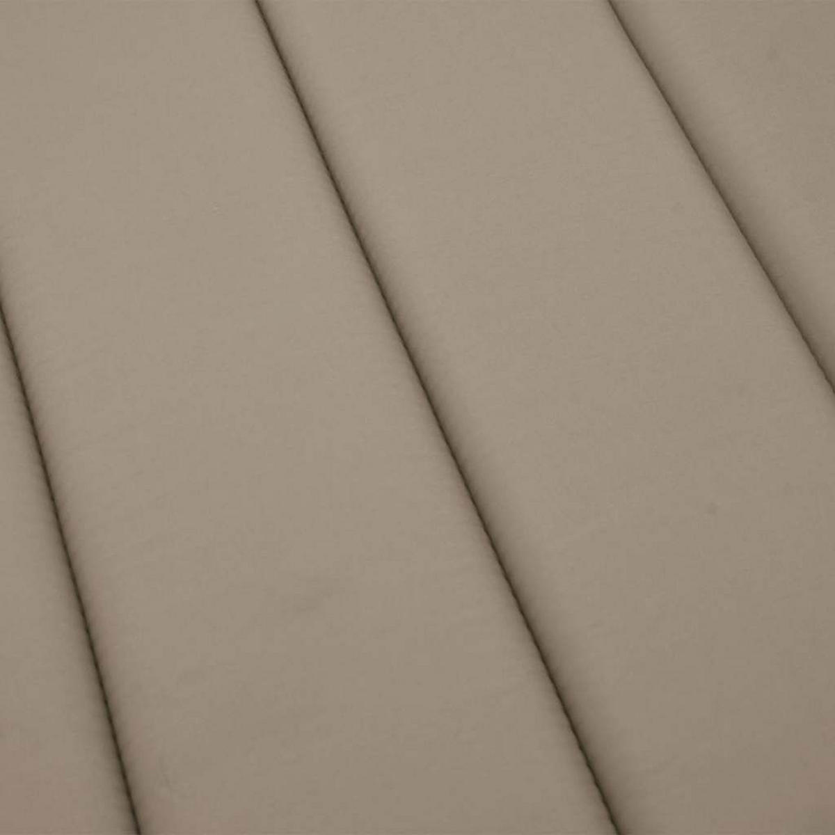 SONNENLIEGEN-AUFLAGE Taupe 186/58/4 Cm Oxford-Gewebe - Taupe, Textil (58/4/186cm) - vidaXL