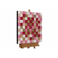 HOLZBILD Rot 75/75 cm - Rot, Holz (7/75cm) - KUNSTLOFT