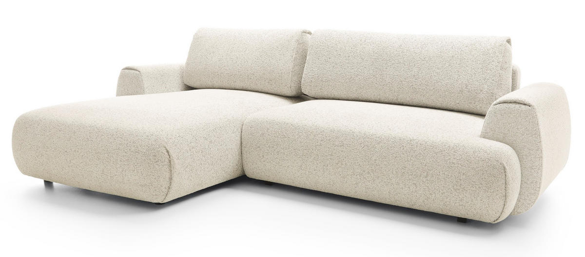 ECKSOFA mit Schlaffunktion 270 cm Ralto, Links, Creme - Creme, Holz (270/167cm) - Emporius