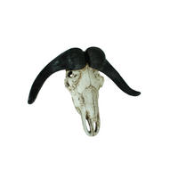 DEKO-GEWEIH Büffel Natur 49x65,5x21cm - Hellbraun, Kunststoff (65.5/49/21cm) - DELUKE