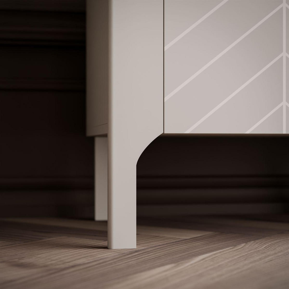 TV-SCHRANK LUMI mit Schublade 160 cm, Kaschmir - Kaschmir, Holzwerkstoff (160/57/41cm) - Lookway