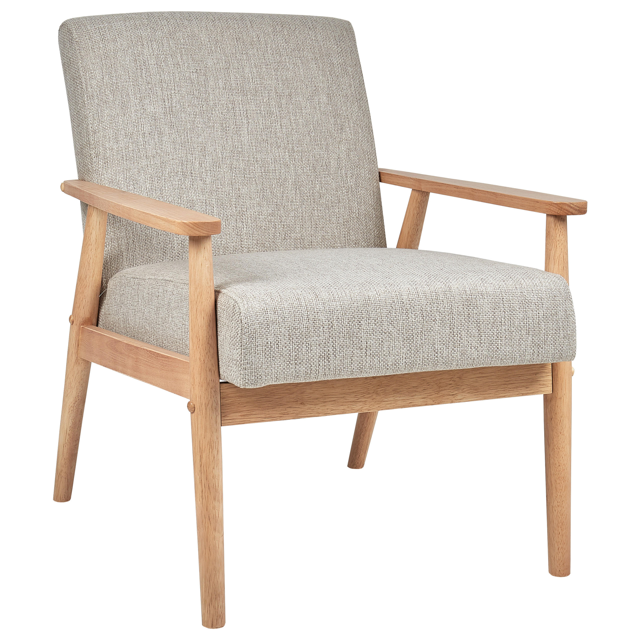 SESSEL Grau Esrum - Braun/Grau, Textil (62/79/80cm) - Beliani