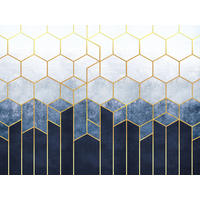 FOTOTAPETE grafisches Motiv 375 x 270 cm - Goldfarben, Papier (375/270cm) - Sanders & Sanders