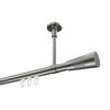 INNENLAUF-GARDINENSTANGEN-SET Sonette Tanara 480 cm (geteilt in 3 x 160 cm), 1-läufig, 20 mm Ø Edelstahl-Optik - Edelstahlfarben/Silberfarben, Metall (480cm) - INTERDECO