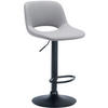BARHOCKER Lederlook grau - Grau, Textil (42/86/46cm) - CLP
