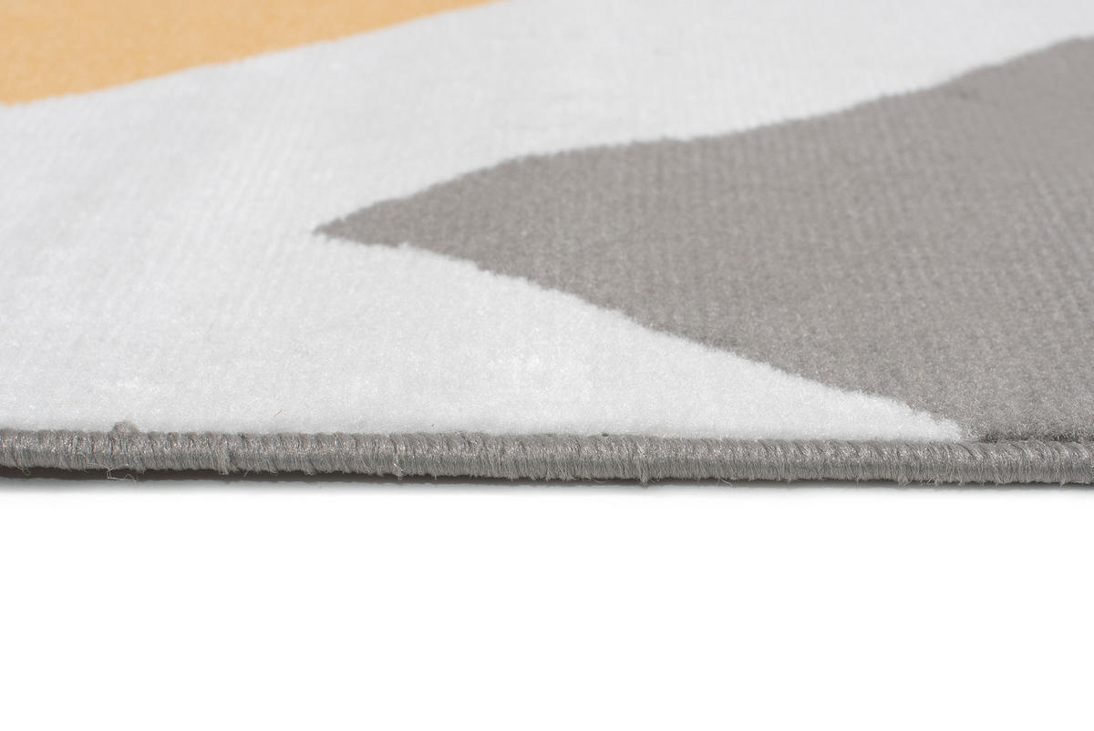 TEPPICH MAYA Gelb Zig Zag Streifen 200/300 cm - Gelb, Textil (200/300cm) - Tapiso