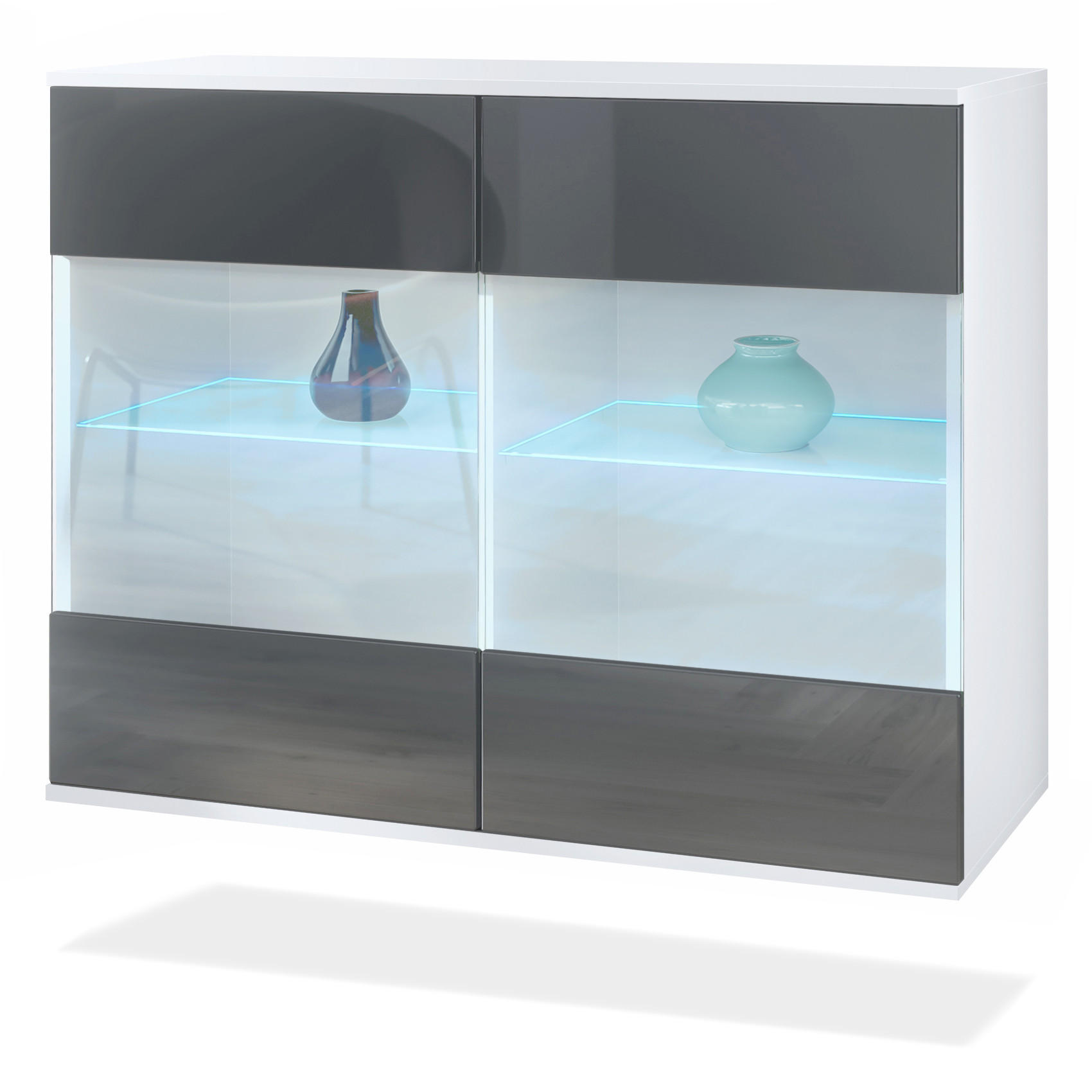 Vladon Kommode Grau 92.5x73.5x35 cm