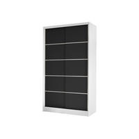 SCHWEBETÜRENSCHRANK Diego IV - Schwarz/Weiß, Holzwerkstoff/Metall (100/200/58cm) - MIRJAN24