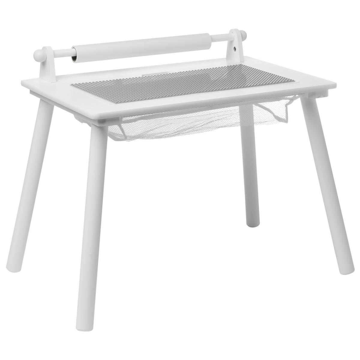 KINDERTISCH und Stuhlset Weiß Moonta - Weiß, Holzwerkstoff (61/39/50cm) - Beliani