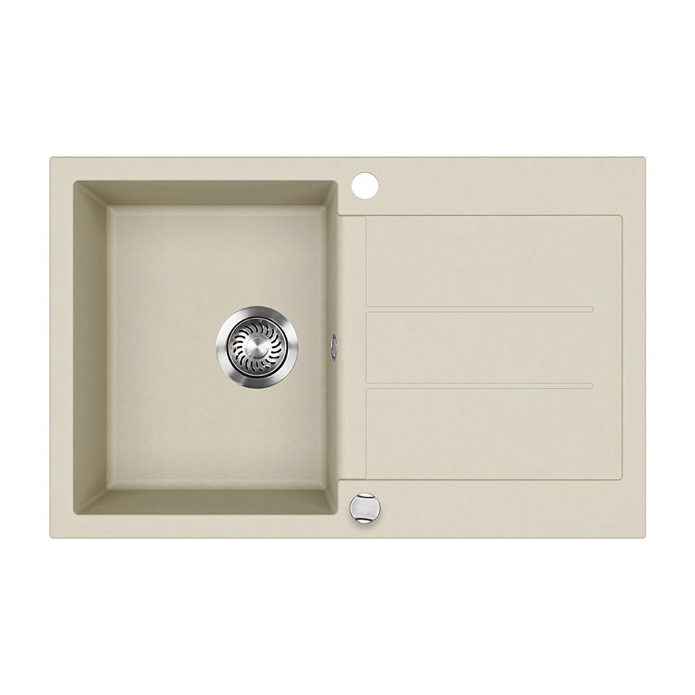 SPÜLBECKEN Kapstadt Beige 78 x 50 cm - Beige, Keramik (78/20/50cm) - Bergstroem